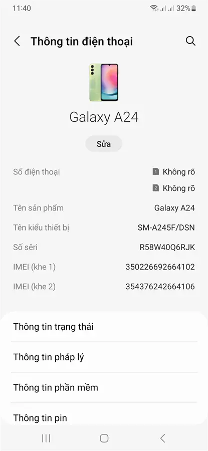 Khách hàng review Điện thoại Samsung Galaxy A24 8GB/128GB 9