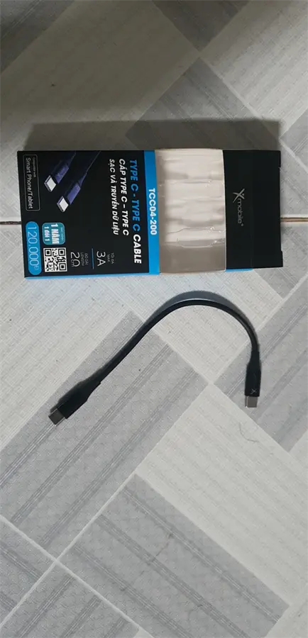 Khách hàng review Cáp Type C - Type C 0.2m Xmobile TCC04-200 4