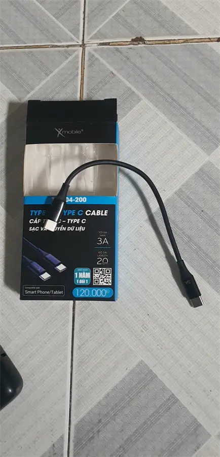 Khách hàng review Cáp Type C - Type C 0.2m Xmobile TCC04-200 3