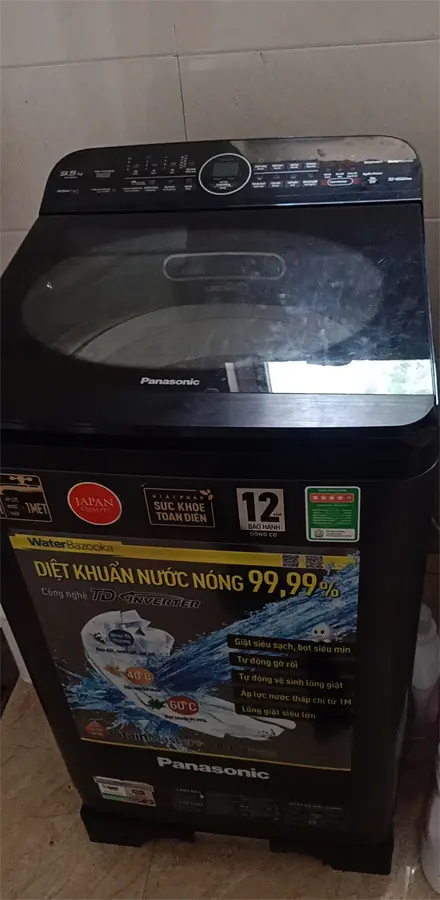 Khách hàng review Máy giặt Panasonic Inverter 9.5 Kg NA-FD95V1BRV 9