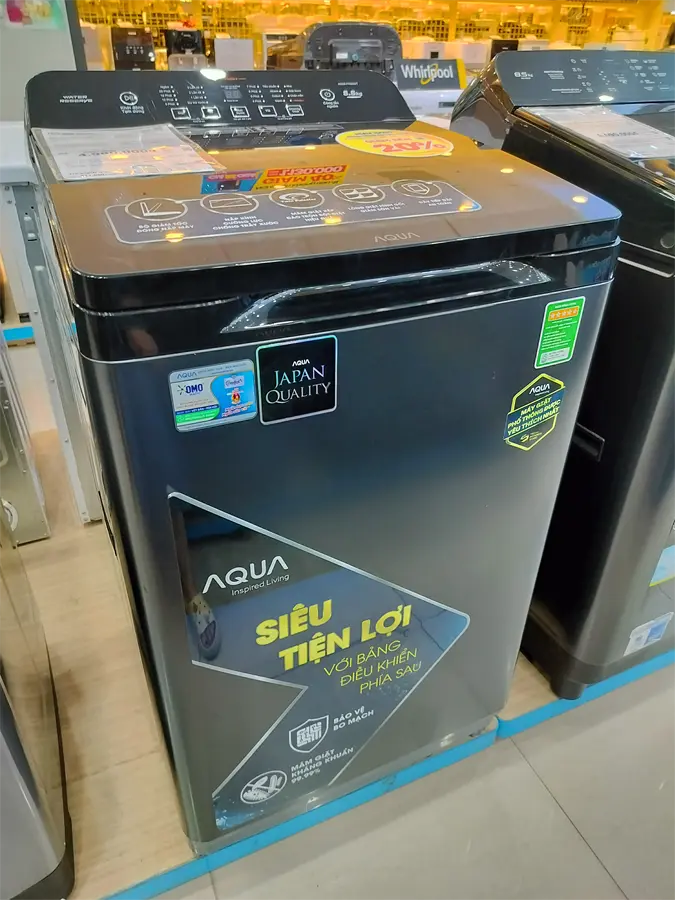 Khách hàng review Máy giặt Aqua 8.8 kg AQW-FR88GT.BK 17
