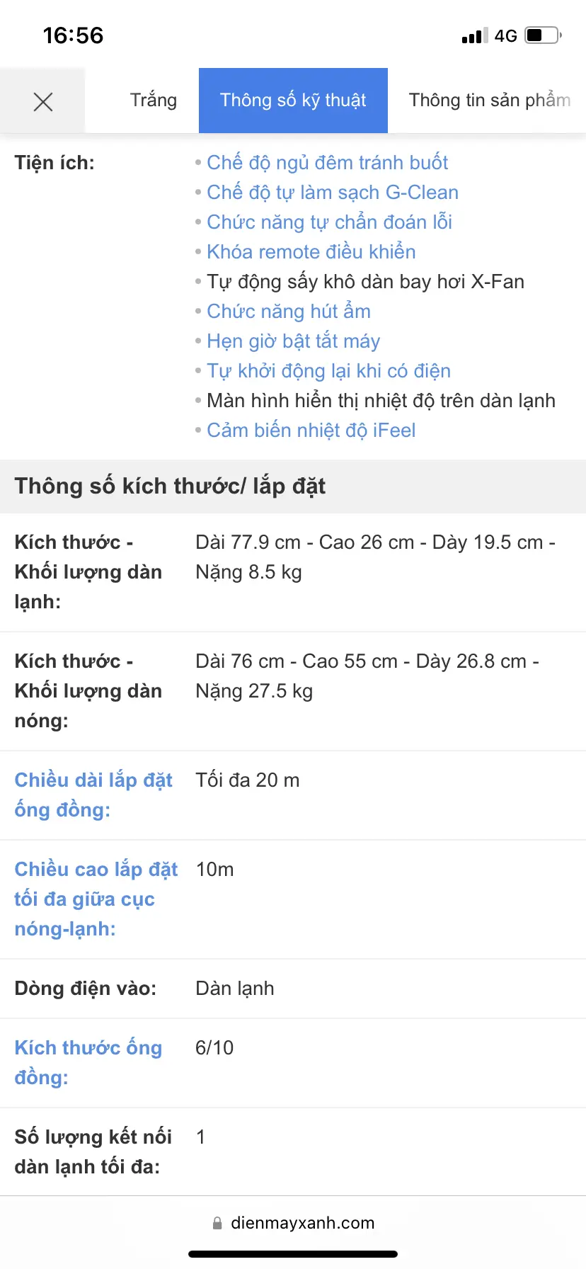 Khách hàng review Máy lạnh Gree Inverter 1.5 HP GWC12PB-K3D0P4 8