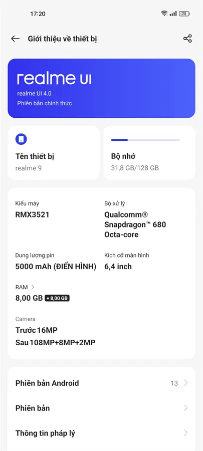 Khách hàng review Điện thoại realme 9 4G 1