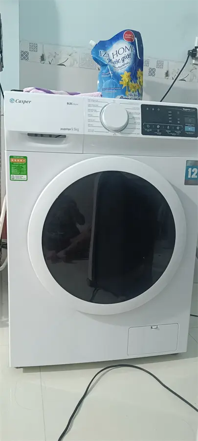 Khách hàng review Máy giặt Casper Inverter 9.5 KG WF-95I140BWC 23