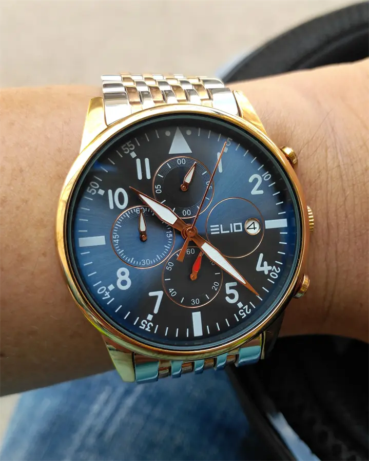 Khách hàng review Đồng hồ ELIO 42.5 mm Nam ES072-01 1