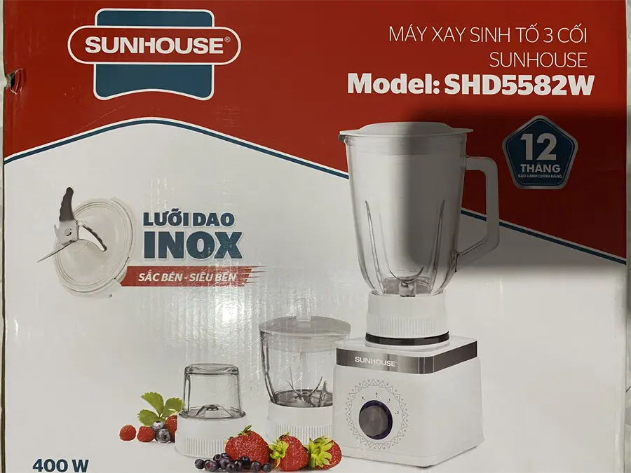 Khách hàng review Máy xay sinh tố đa năng Sunhouse SHD5582W 4