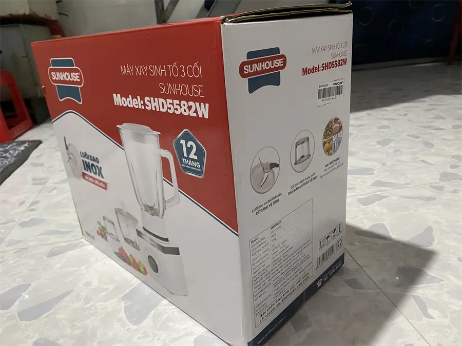 Khách hàng review Máy xay sinh tố đa năng Sunhouse SHD5582W 3