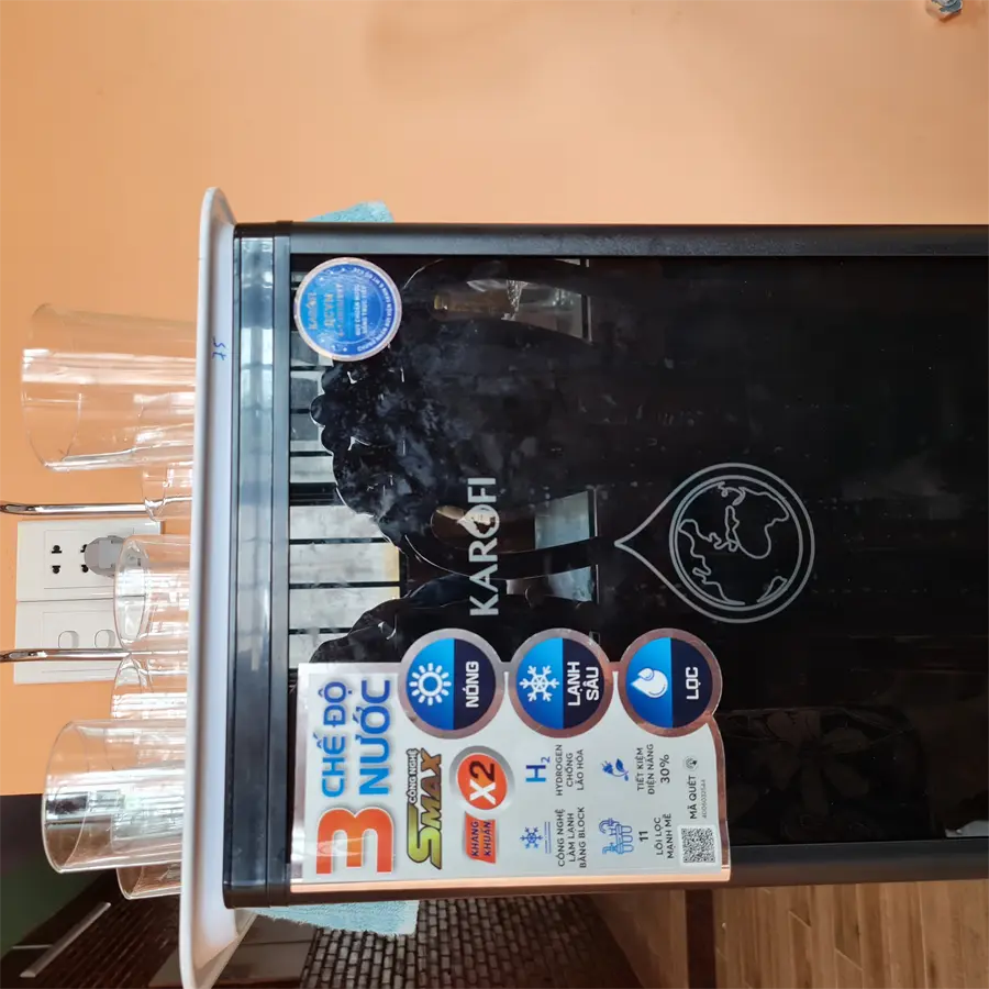 Khách hàng review Máy lọc nước RO nóng nguội lạnh Hydrogen Karofi KAD-D66 11 lõi 22