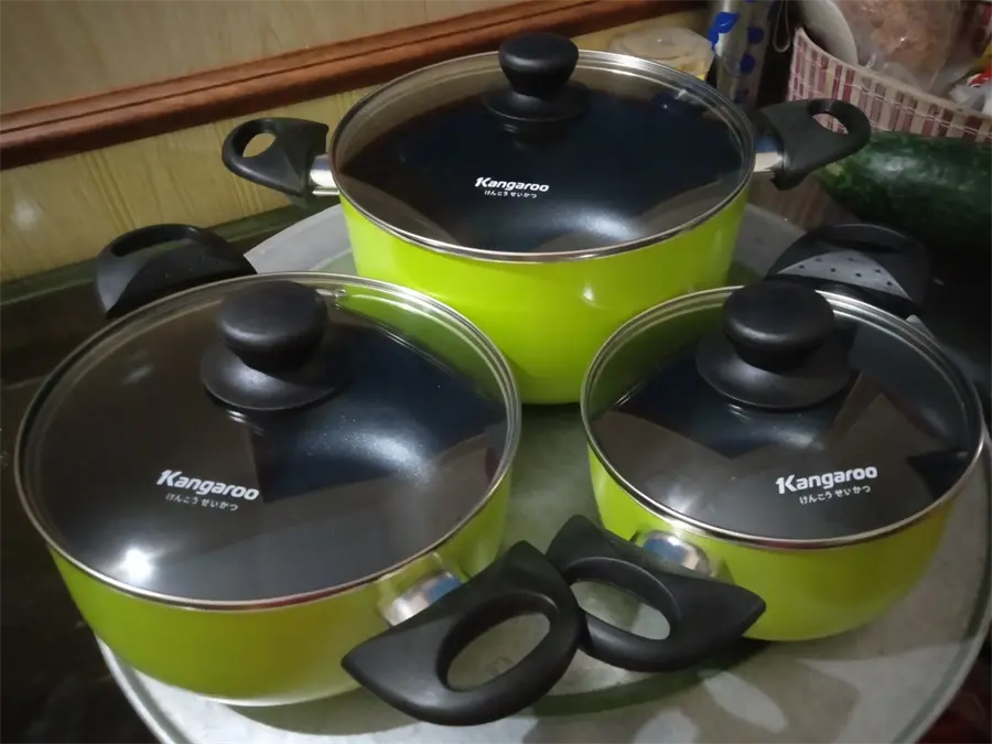 Khách hàng review Bộ 3 nồi nhôm chống dính nắp kính Kangaroo KG993MX 5