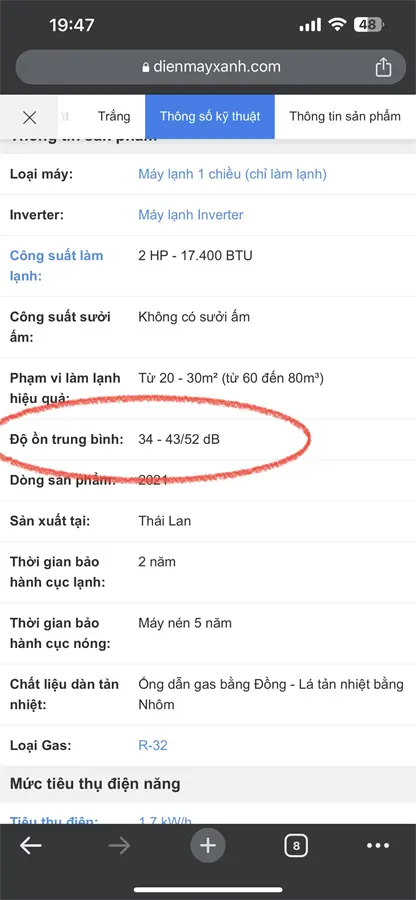 Khách hàng review Máy lạnh Aqua Inverter 2 HP AQA-KCRV18TK 2