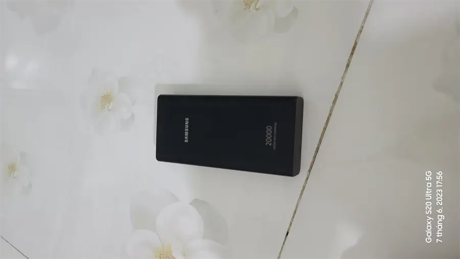Khách hàng review Pin sạc dự phòng 20.000 mAh Type C PD 25W Samsung EB-P5300 6