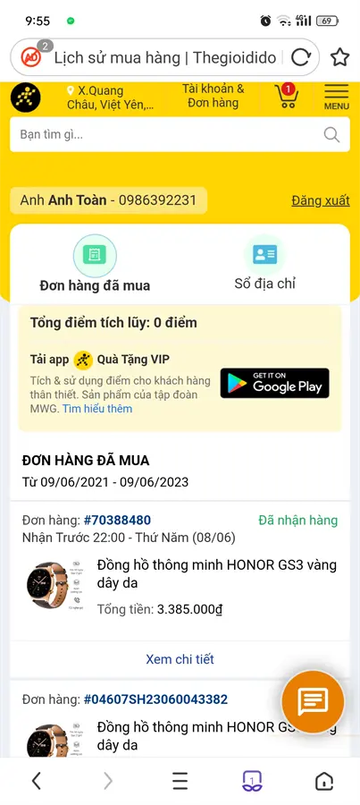Khách hàng review Đồng hồ thông minh HONOR Watch GS3 45.9mm Nâu 4