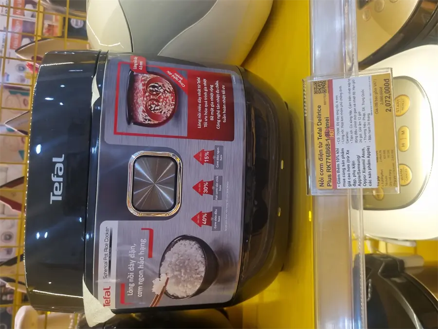 Khách hàng review Nồi cơm điện tử Tefal 1.8 lít Delirice Plus RK776B68 1