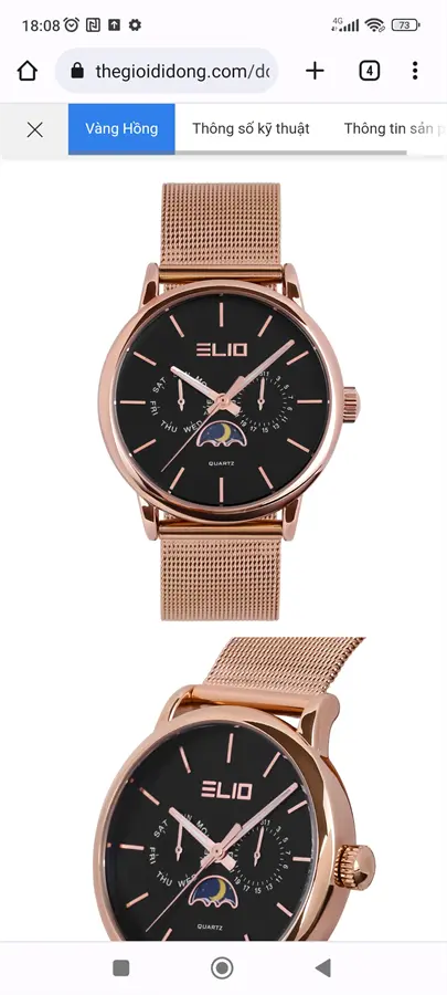 Khách hàng review Đồng hồ ELIO 40 mm Nam ES056-01 1