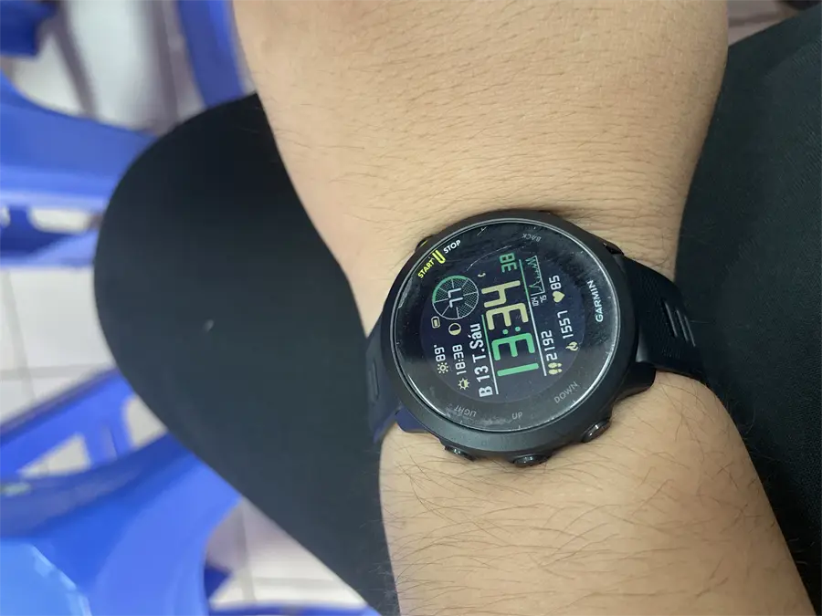 Khách hàng review Garmin Forerunner 55 42mm dây silicone 7
