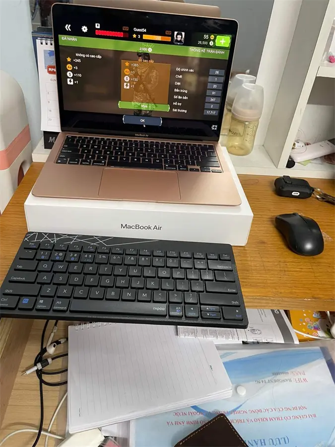 Khách hàng review Bộ Bàn Phím Chuột Không Dây Bluetooth Rapoo 8000M 1