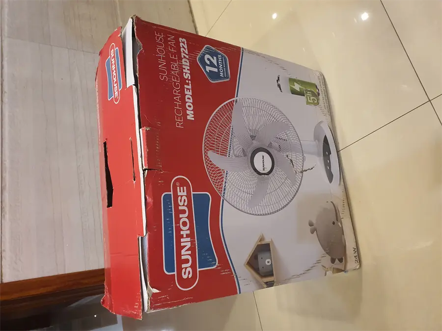 Khách hàng review Quạt sạc điện Sunhouse 5 cánh SHD7223 24W 30