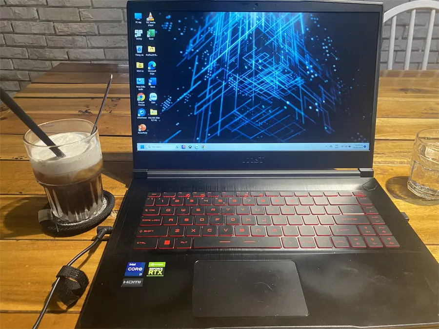 Khách hàng review Laptop MSI Gaming GF63 Thin 11UC i7 11800H/8GB/512GB/4GB RTX3050/144Hz/Win11 (1228VN) 5