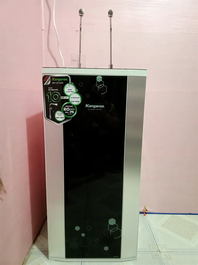 Khách hàng review Máy lọc nước RO nóng nguội lạnh Hydrogen Kangaroo KG10A4VTU 10 lõi 10