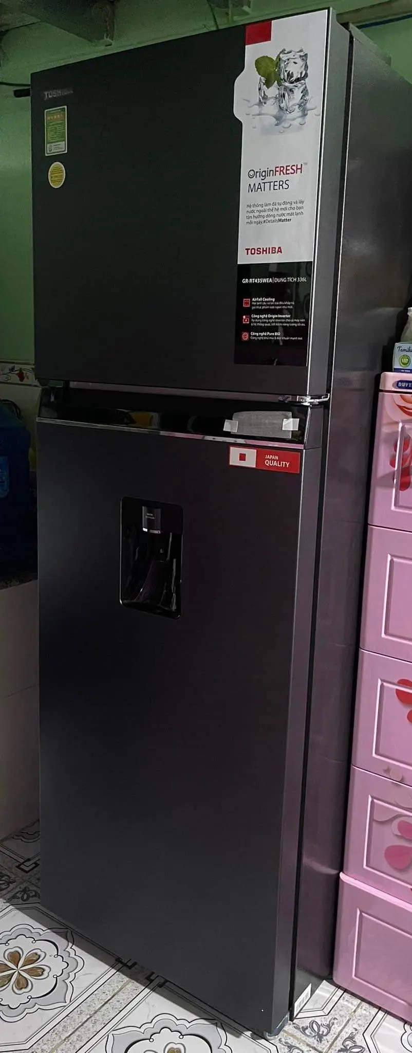 Khách hàng review Tủ lạnh Toshiba Inverter 336 lít GR-RT435WEA-PMV(06)-MG 3