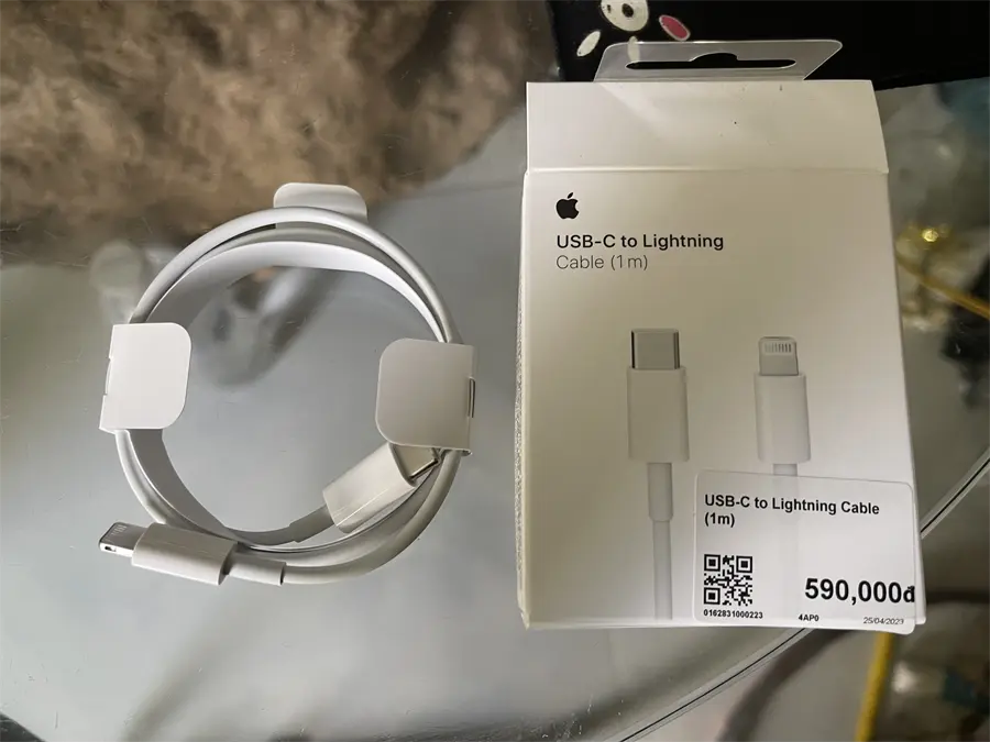 Khách hàng review Cáp sạc nhanh và truyền dữ liệu Type-C - Lightning 87W 1m Apple 6