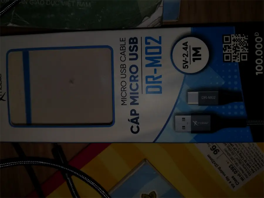 Khách hàng review Cáp sạc và truyền dữ liệu USB-A - Micro USB 12W 1m Xmobile DR-M02 4