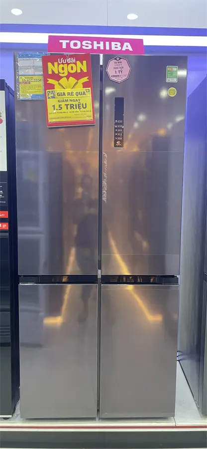Khách hàng review Tủ lạnh Toshiba Inverter 511 lít Multi Door GR-RF610WE-PMV(37)-SG 4
