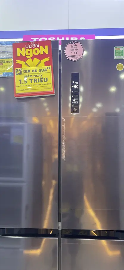 Khách hàng review Tủ lạnh Toshiba Inverter 511 lít Multi Door GR-RF610WE-PMV(37)-SG 5