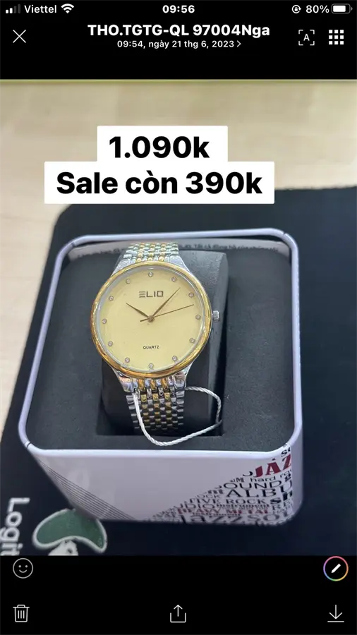 Khách hàng review Đồng hồ ELIO 38 mm Nam ES059-01 1