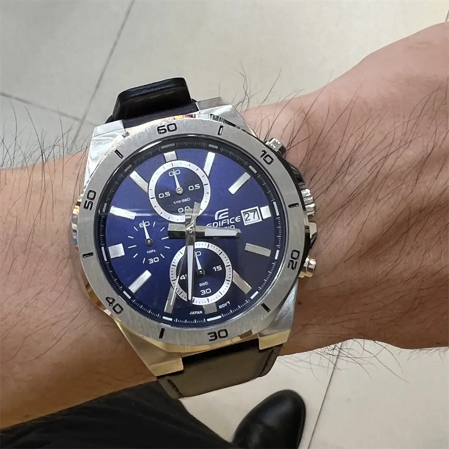 Khách hàng review Đồng hồ EDIFICE CASIO 44.3 mm Nam EFV-640L-2AVUDF 2