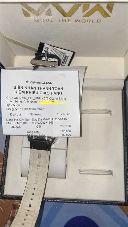 Khách hàng review Đồng hồ MVW 42 mm Nam ML038-01 1