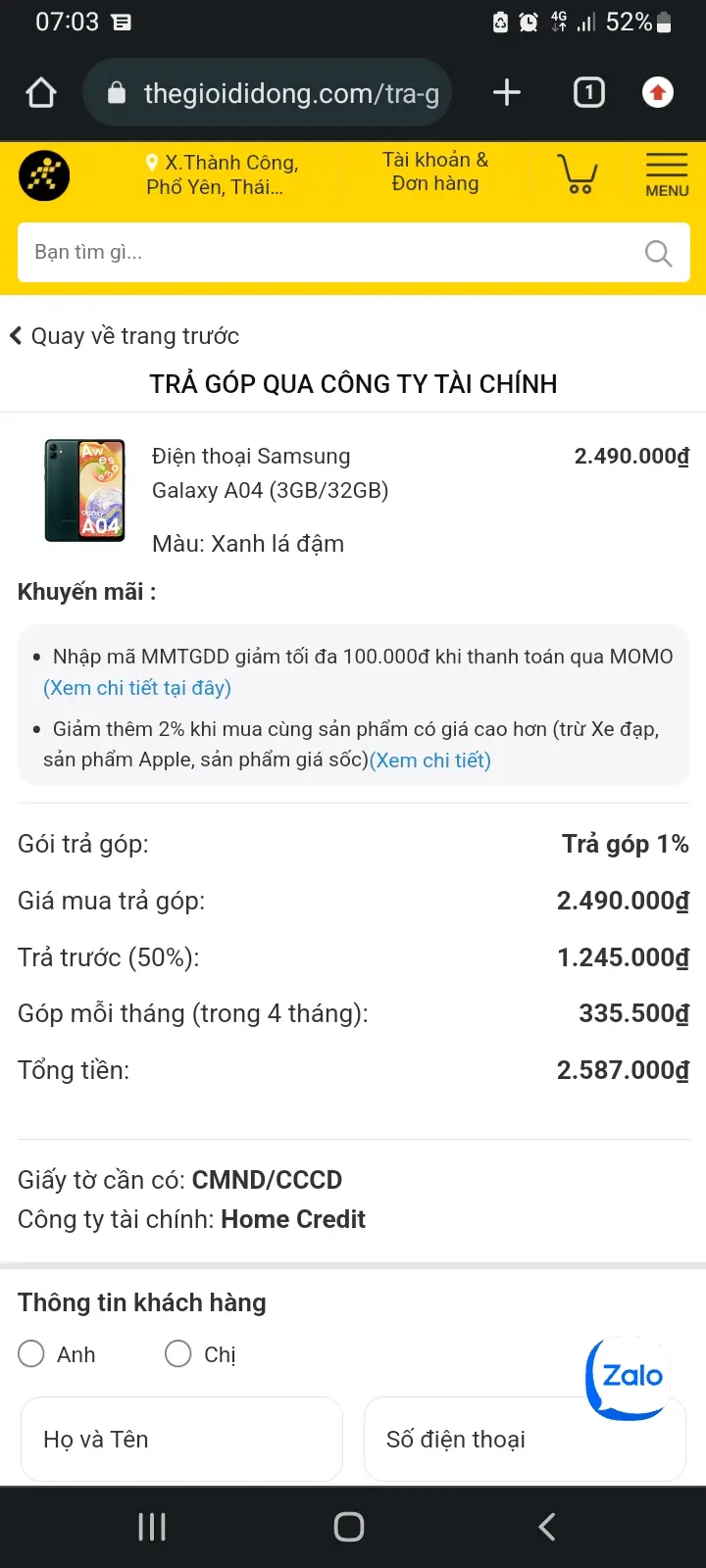 Khách hàng review Điện thoại Samsung Galaxy A04 (3GB/32GB) 3