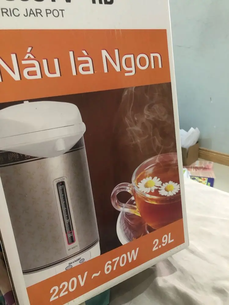 Khách hàng review Bình thủy điện Sharp KP-30STV RB 2.9 lít 1