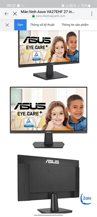 Khách hàng review Màn hình Asus VA27EHF 27 inch FHD/IPS/100Hz/1ms/HDMI 4
