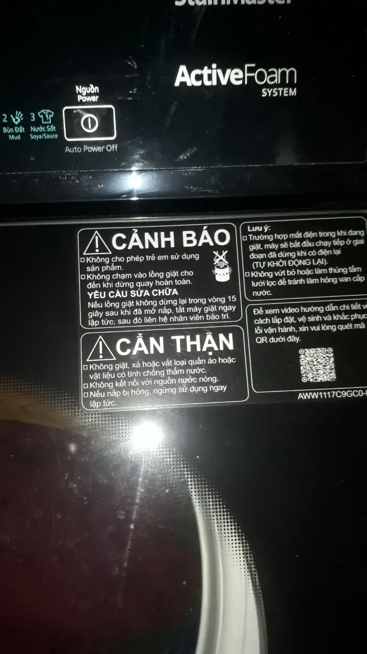 Khách hàng review Máy giặt Panasonic 10 Kg NA-F100A9BRV 22