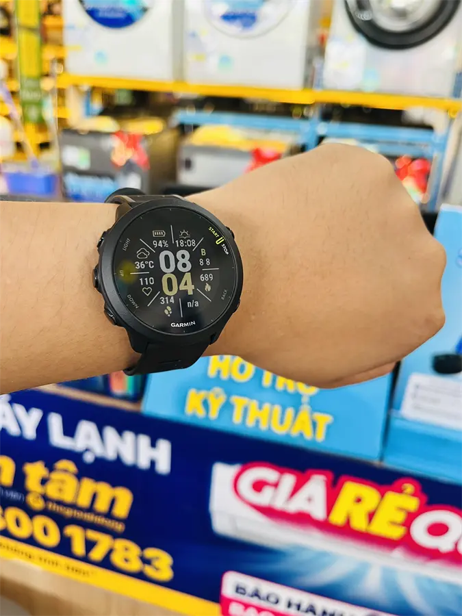 Khách hàng review Garmin Forerunner 55 42mm dây silicone 5