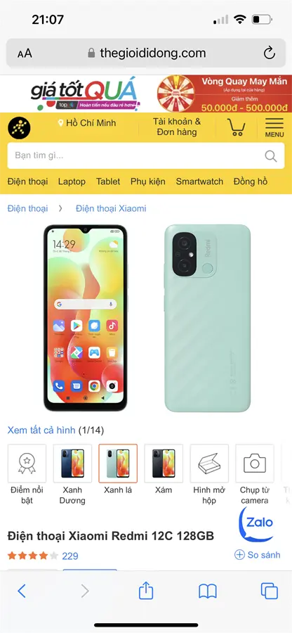 Khách hàng review Điện thoại Xiaomi Redmi 12C 128GB 6