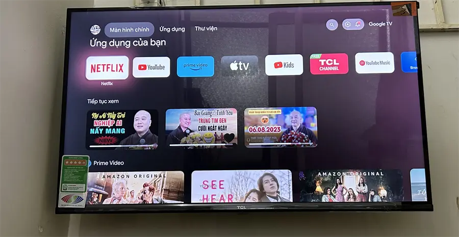 Khách hàng review Google Tivi TCL FHD 32 inch 32S5400 16