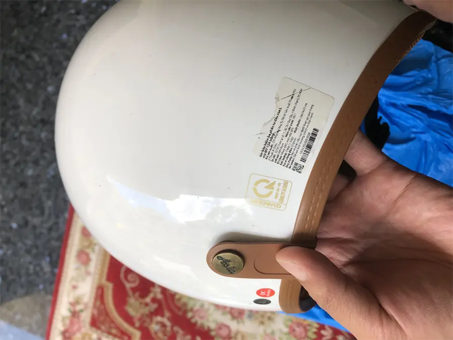 Khách hàng review Mũ 3/4 size L Asia MT-124 trắng 4