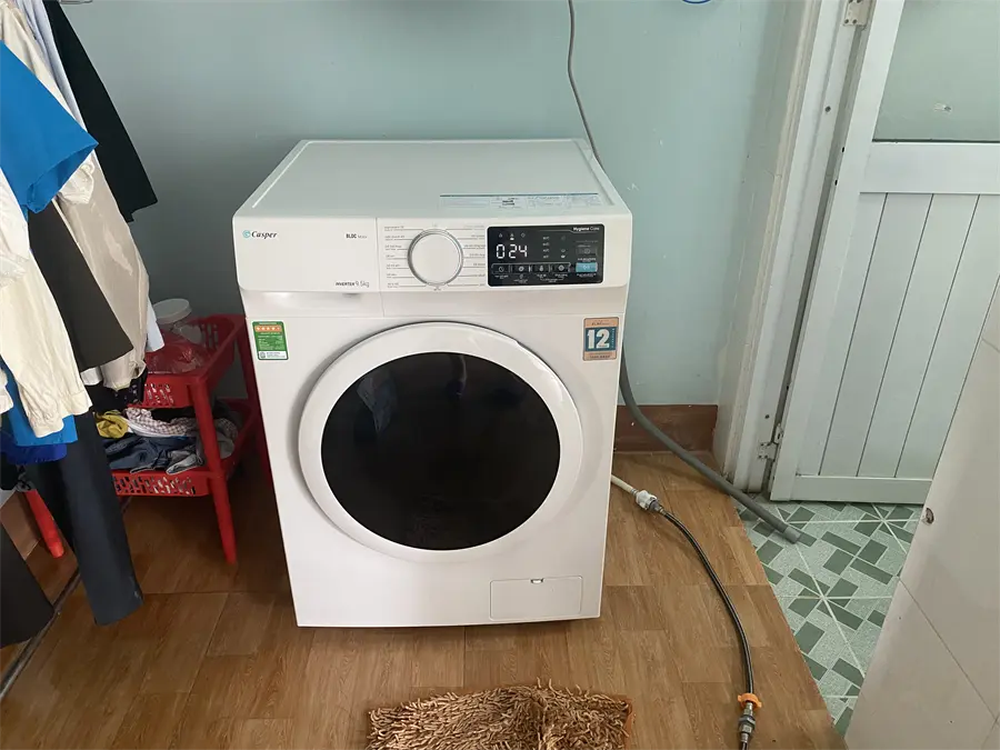 Khách hàng review Máy giặt Casper Inverter 9.5 KG WF-95I140BWC 18