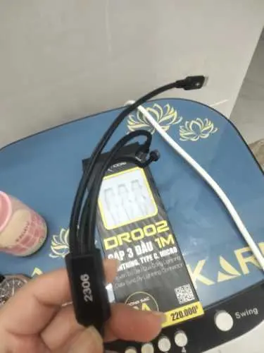Khách hàng review Cáp sạc và truyền dữ liệu 3 đầu USB-A - Lightning Type-C Micro USB 15W 1m Xmobile DR002 6
