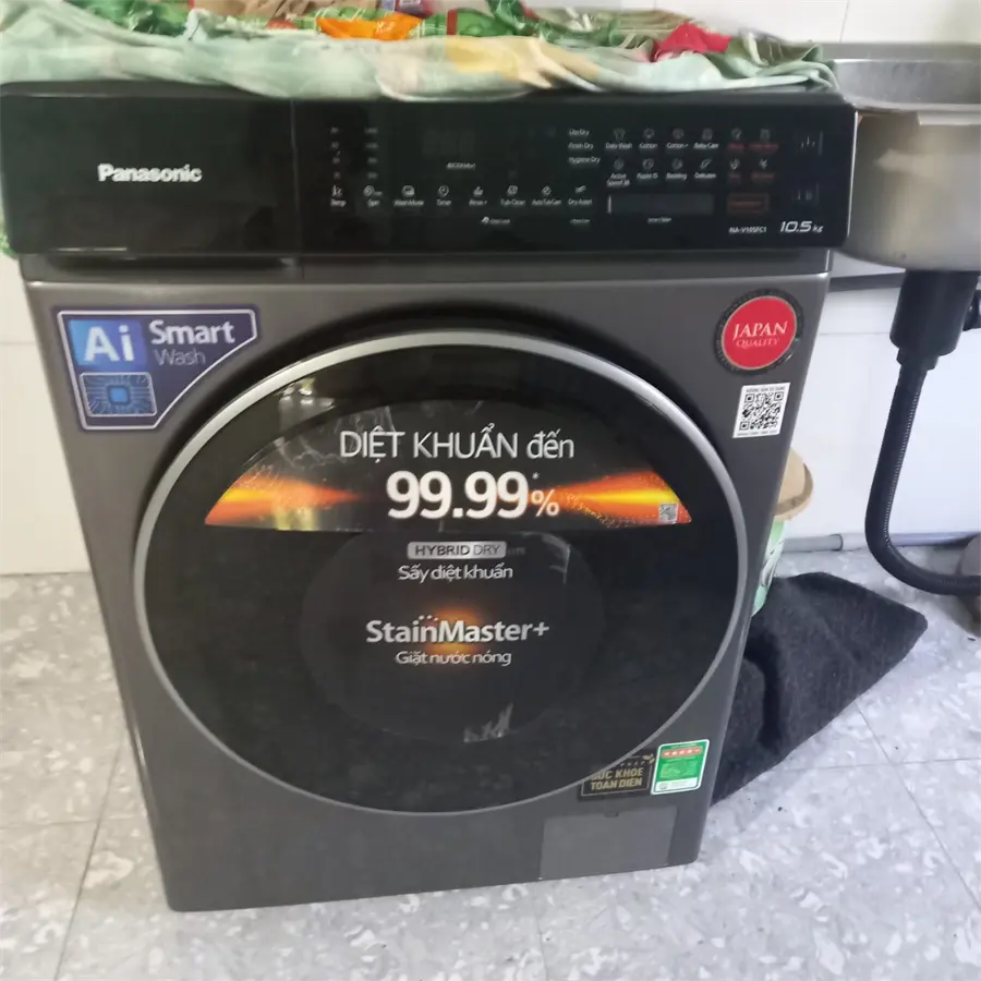 Khách hàng review Máy giặt Panasonic Inverter giặt 10.5 kg - sấy tiện ích 2 kg NA-V105FC1LV 30