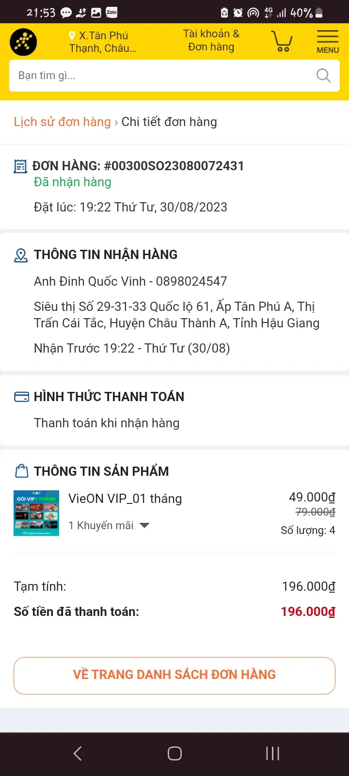 Khách hàng review Điện thoại Samsung Galaxy A04 (4GB/64GB) 2