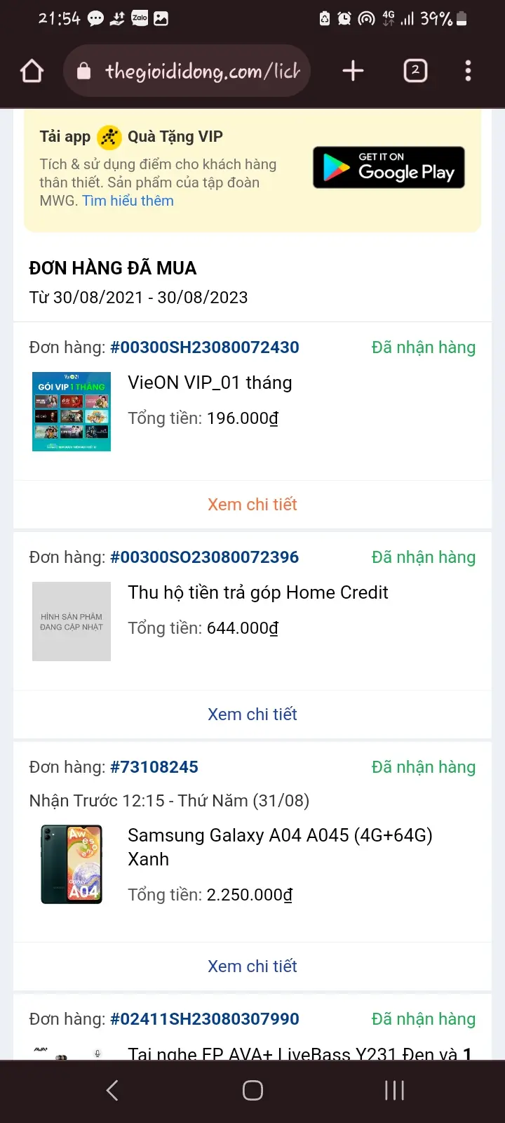 Khách hàng review Điện thoại Samsung Galaxy A04 (4GB/64GB) 3
