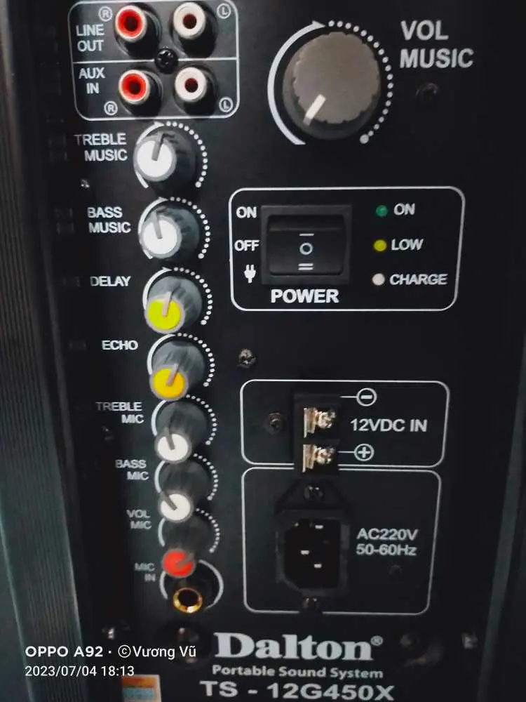 Khách hàng review Loa kéo karaoke Dalton TS-12G450X 500W 3
