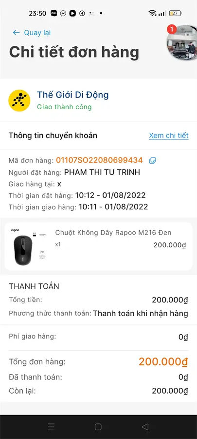 Khách hàng review Chuột Không dây Rapoo M216 4
