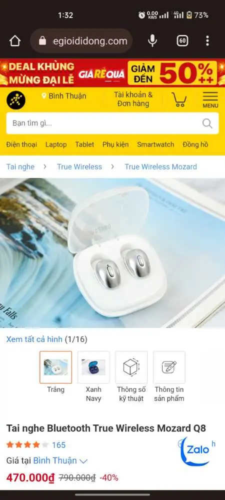 Khách hàng review Tai nghe Bluetooth True Wireless Mozard Q8 7