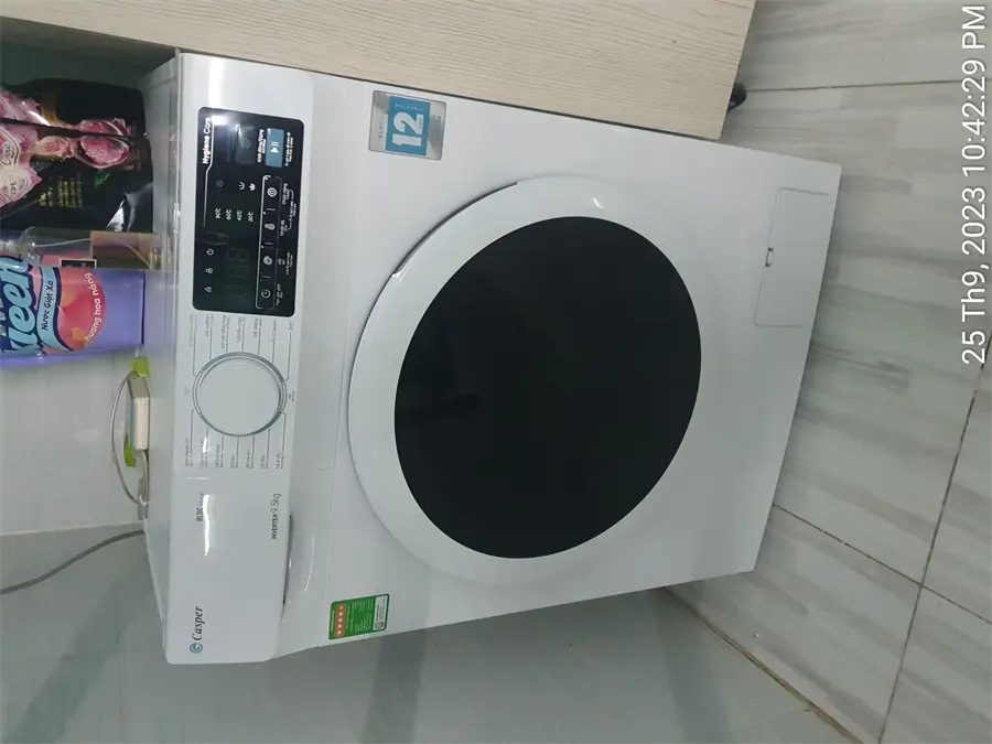 Khách hàng review Máy giặt Casper Inverter 9.5 KG WF-95I140BWC 14