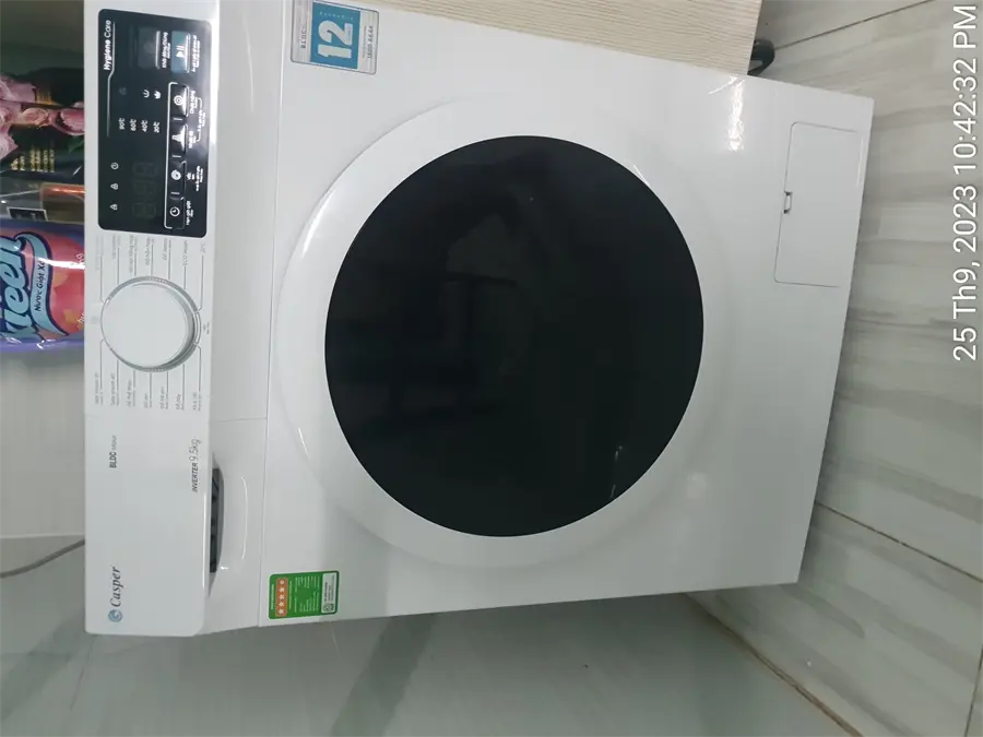 Khách hàng review Máy giặt Casper Inverter 9.5 KG WF-95I140BWC 13
