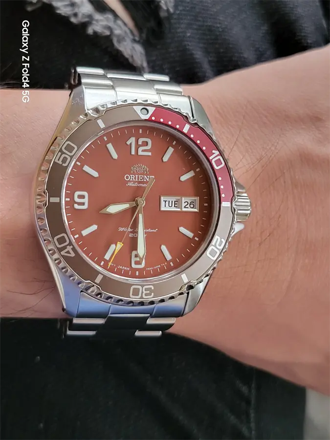 Khách hàng review Đồng hồ Orient Mako 41.8 mm Nam RA-AA0820R19B 2